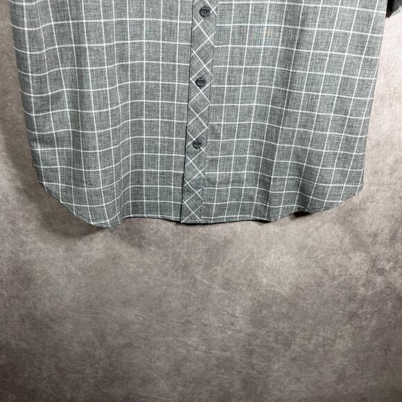 Orvis Shirt Mens Size 2XL Gray Checkered Short Sleeve Button Up Outdoor Casual‎ - Picture 4 of 10
